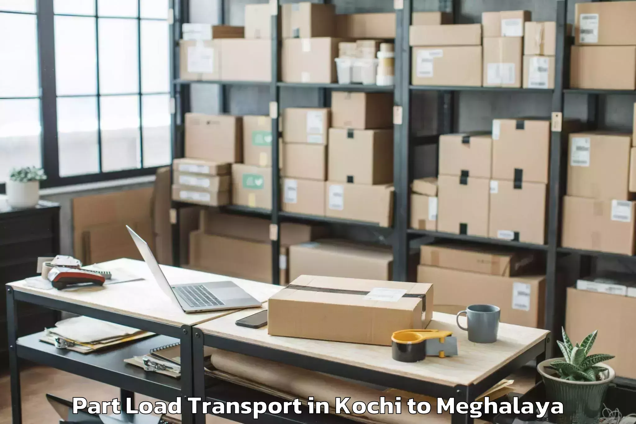 Book Kochi to Tikrikilla Part Load Transport Online